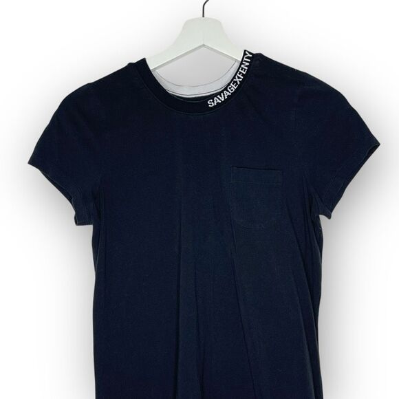 Savage X Fenty Xssential Baby Tee Dress Black Stretchy Women’s Size Small - Picture 4 of 15